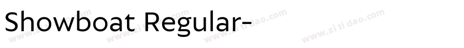 Showboat Regular字体转换
